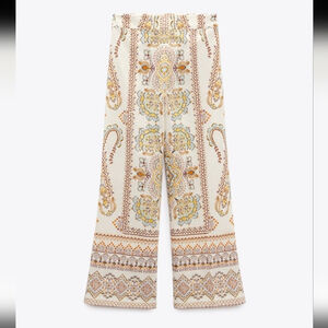 Zara linen blend pants XS